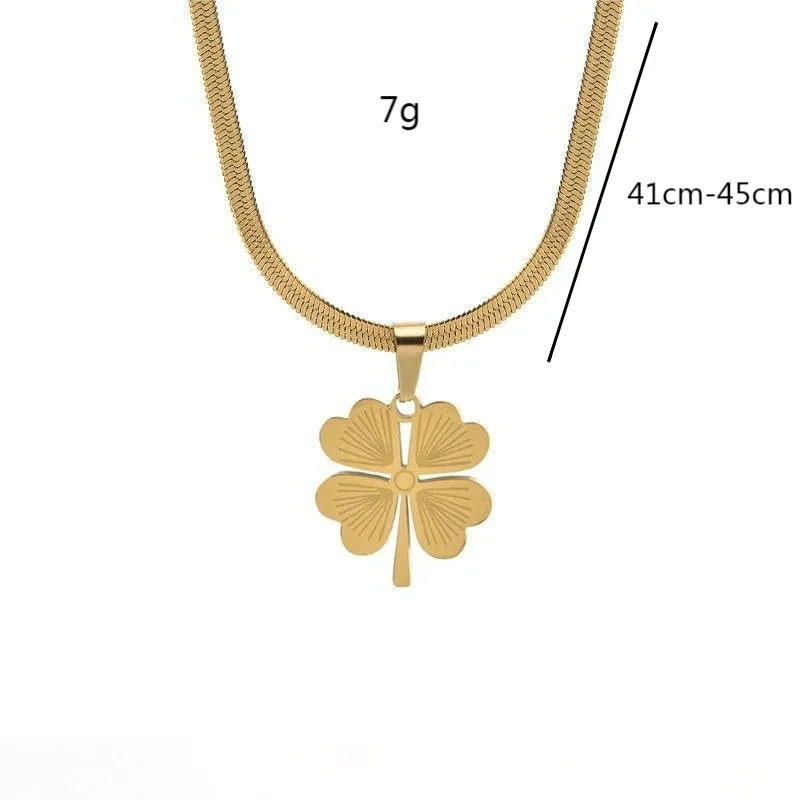 Flower Pendant Necklace Hypoallergenic