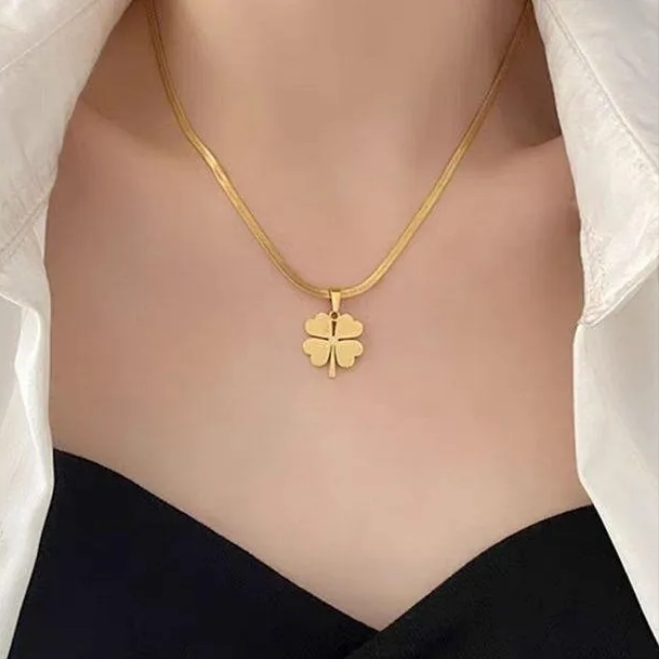 Flower Pendant Necklace Hypoallergenic