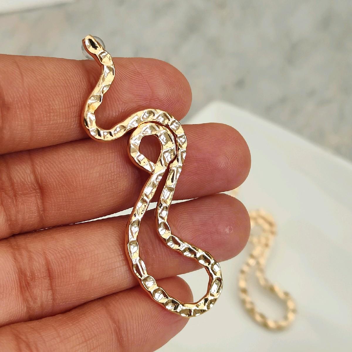 18K Gold Plated Abstract Anti Tarnish Earrings for Women