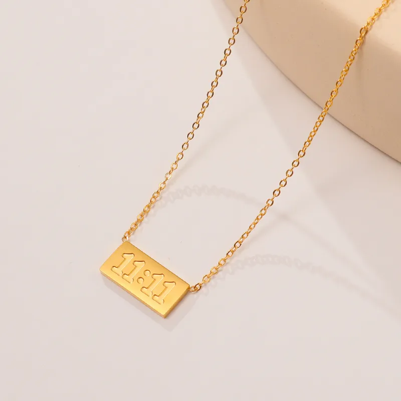 11:11 Pendant Necklace Hypoallergenic