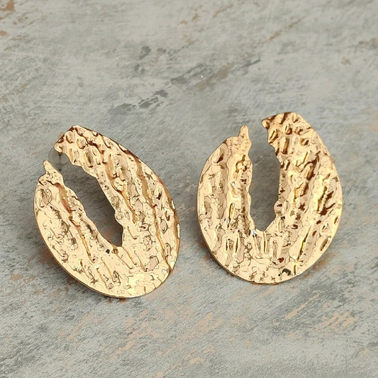 18k Gold Plated Abstract Earrings