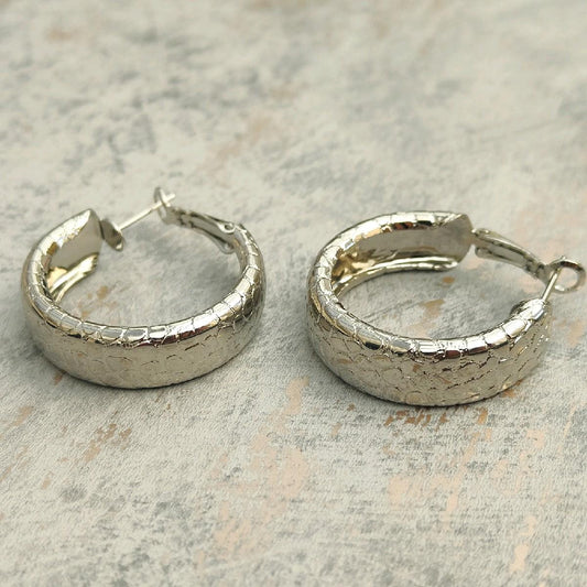 Silver Plated Hoop Earrings