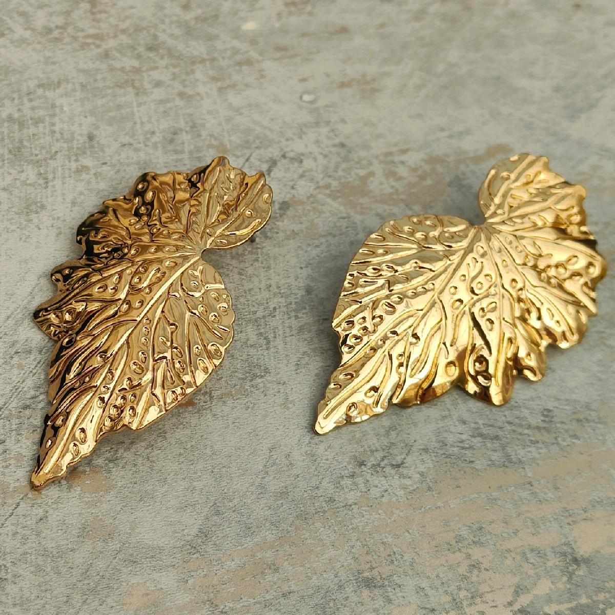 Gold Plated Statement Earrings