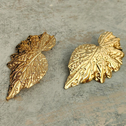 Gold Plated Statement Earrings