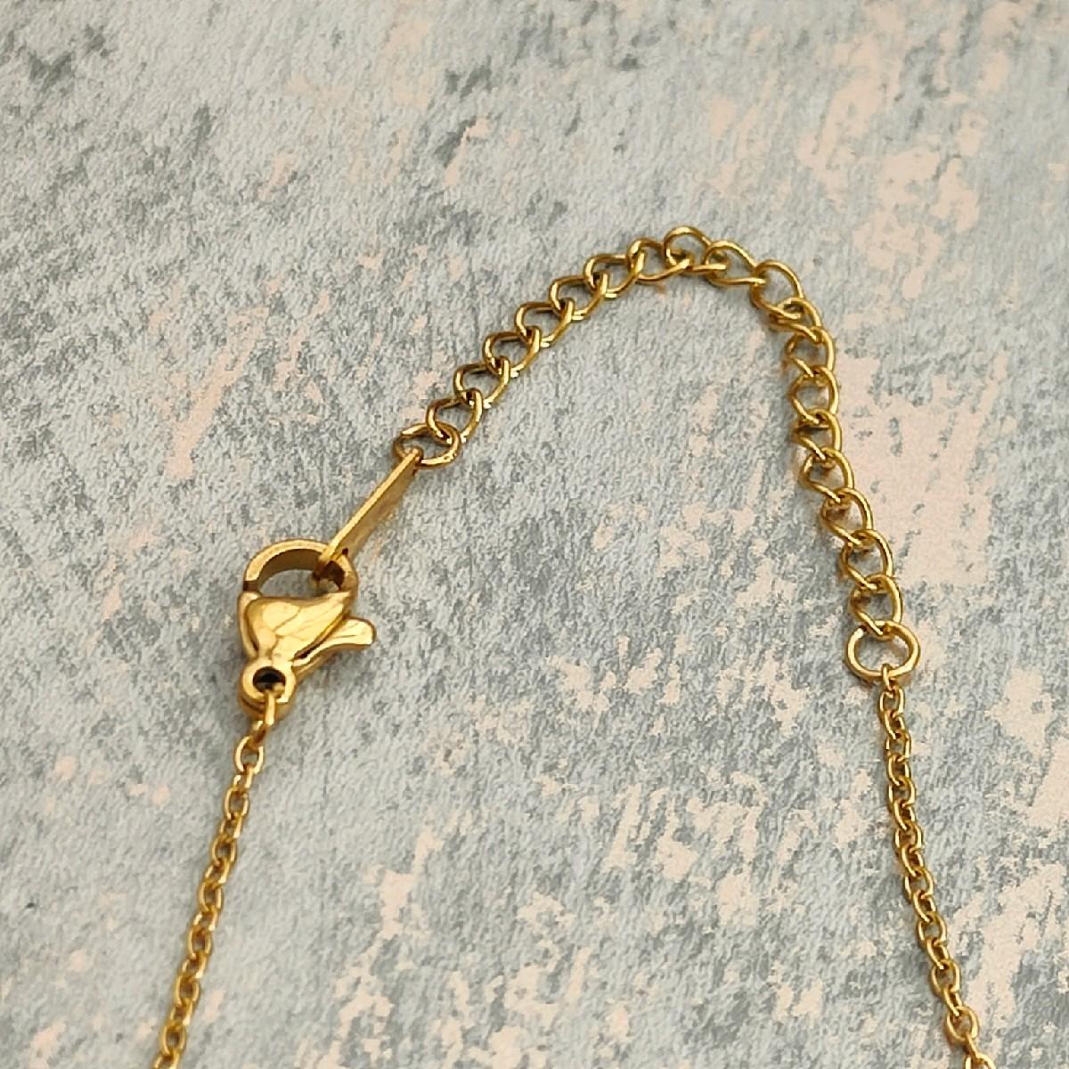 18K Plated Gold Necklace Pendant  with CZ Stone Pendant